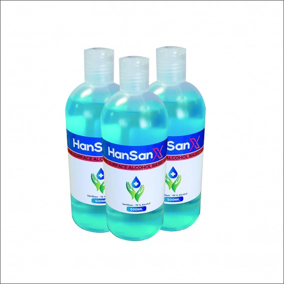 Hand sanitizer (500ml) (Pack of 10)