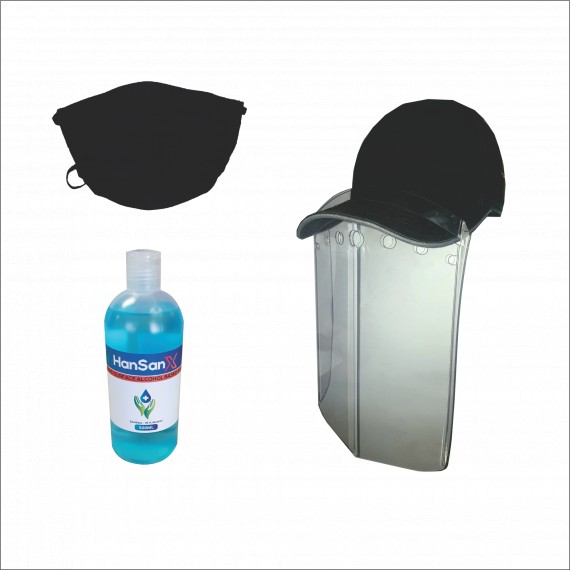 COVID Guard Kit with Cap type Face Shield (20 kits per pack)